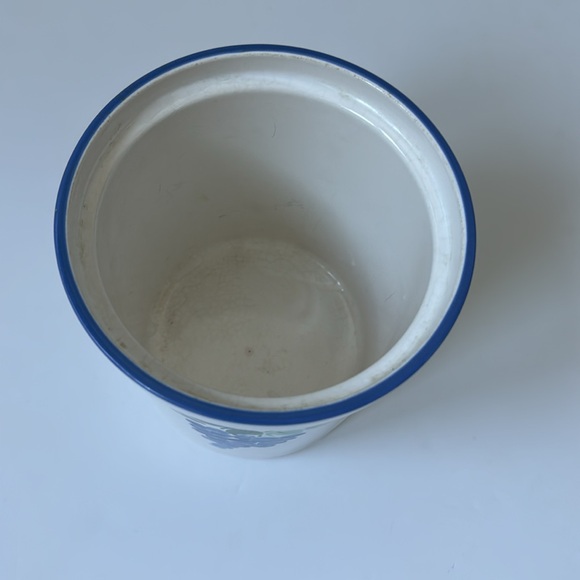 Ceramic Jar Cooking Utensils Savoir Vivre Vineyard JF031 Blue Grapes Leaves - Picture 4 of 7